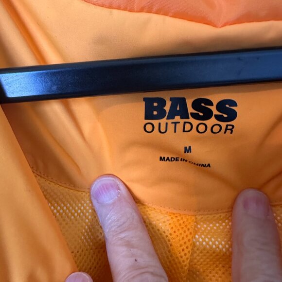 O-2 Bass Outdoor Hooded Water resistant Windbreaker jacket, Sz M - Picture 3 of 8